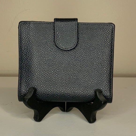 Chanel Coco Mark Bifold Wallet in Black Lambskin (4.5" x 4") - Picture 4 of 12